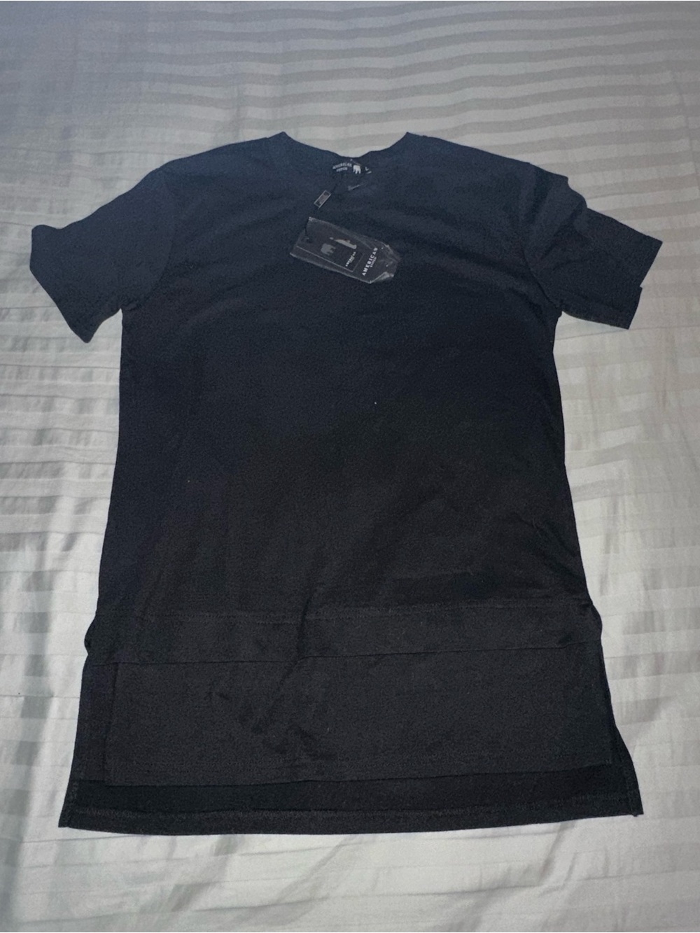 American Stitch Men's Black Crew Neck T-Shirt